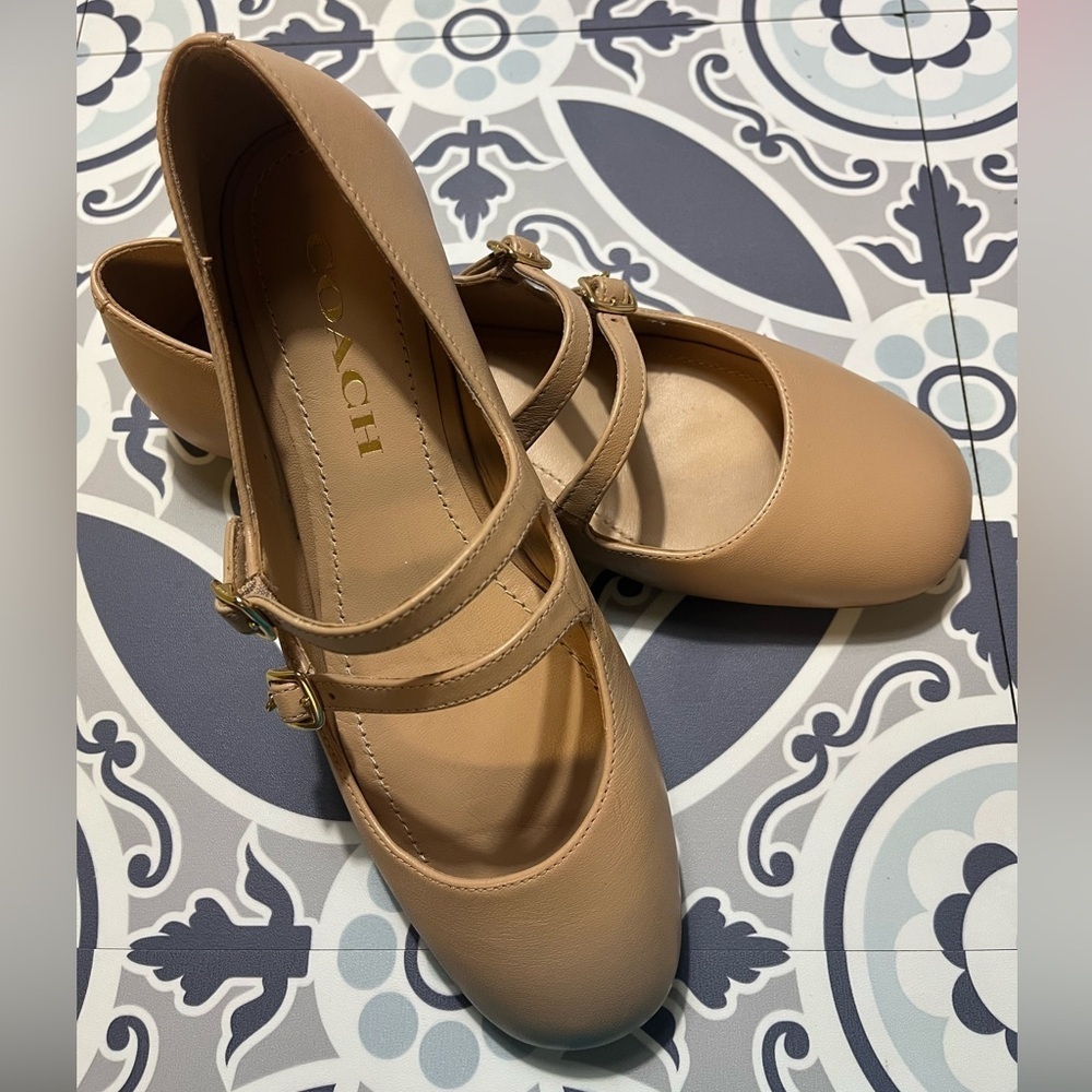 Coach Women's Whitley Leather Mary Jane Flat, Size 5.5B - Picture 14 of 16